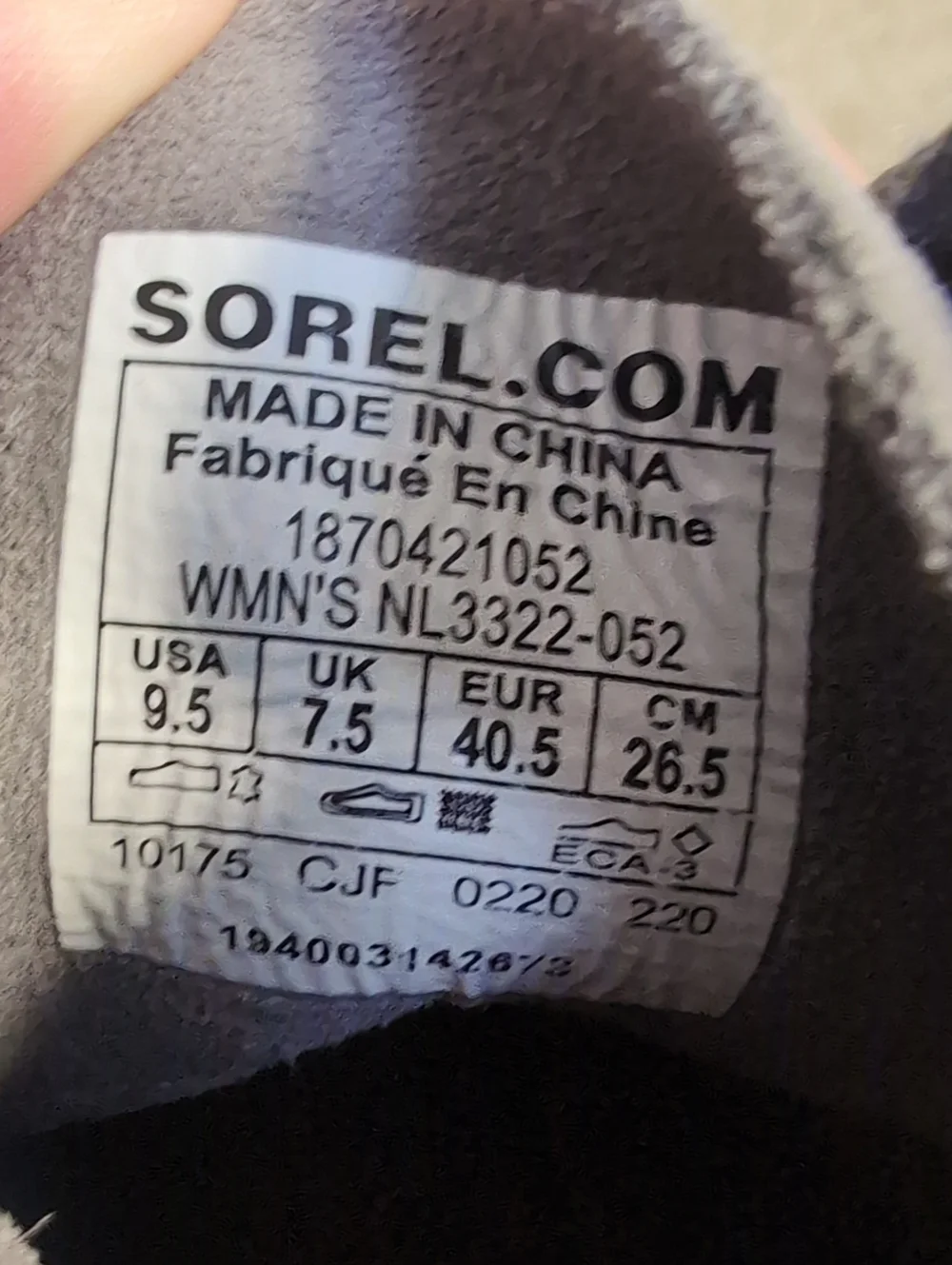 Sorel Evie Lace Wedge Ankle Booties Size 9.5 in Gray Suede